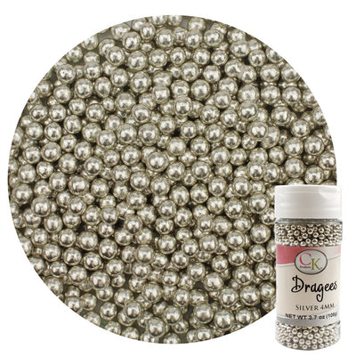 CK Products Silver 4mm Dragees