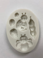 Ladybug and bee silicone mold