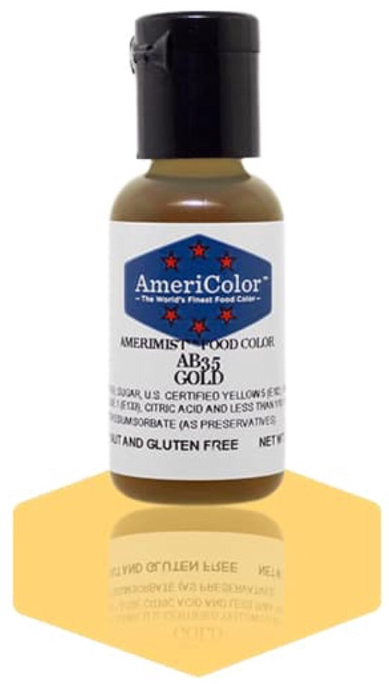 AB35-Gold Americolor Amerimist Food Color