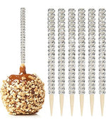 Silver Diamond Mesh Candy Apple Skewers