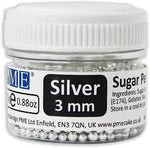 PME silver sugar pearls 3mm