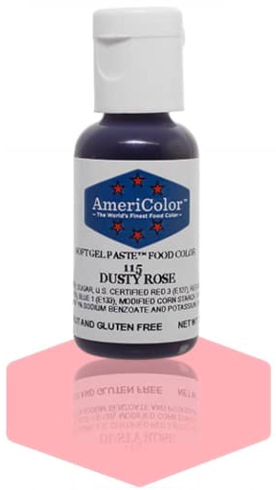 115-Dusty Rose AmeriColor Softgel Paste Food Color