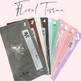 Solid Color Floral Tissue Paper