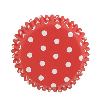 Red Polka Dot Cupcake Liners