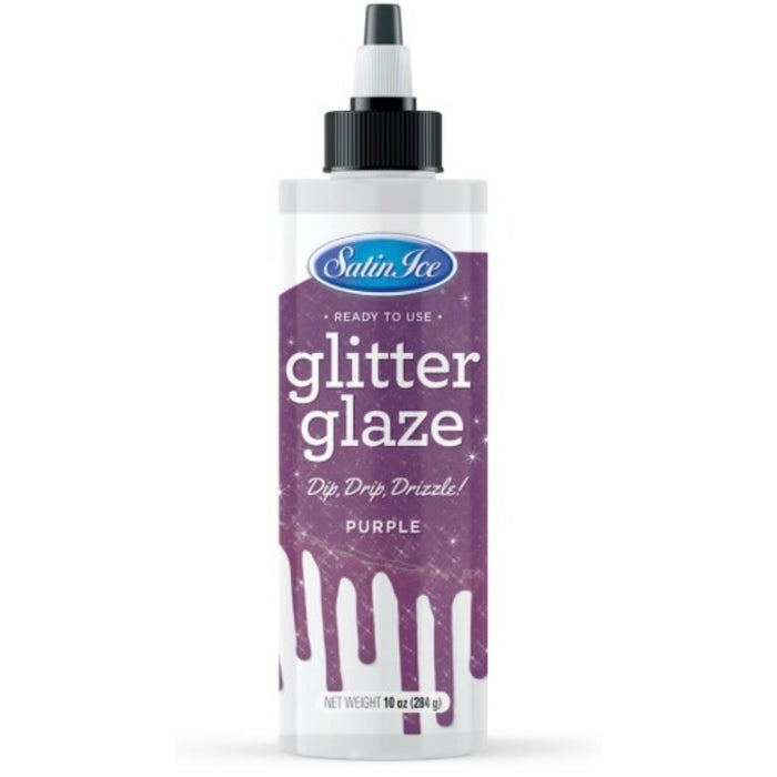 Satin Ice Glitter Glaze- Purple