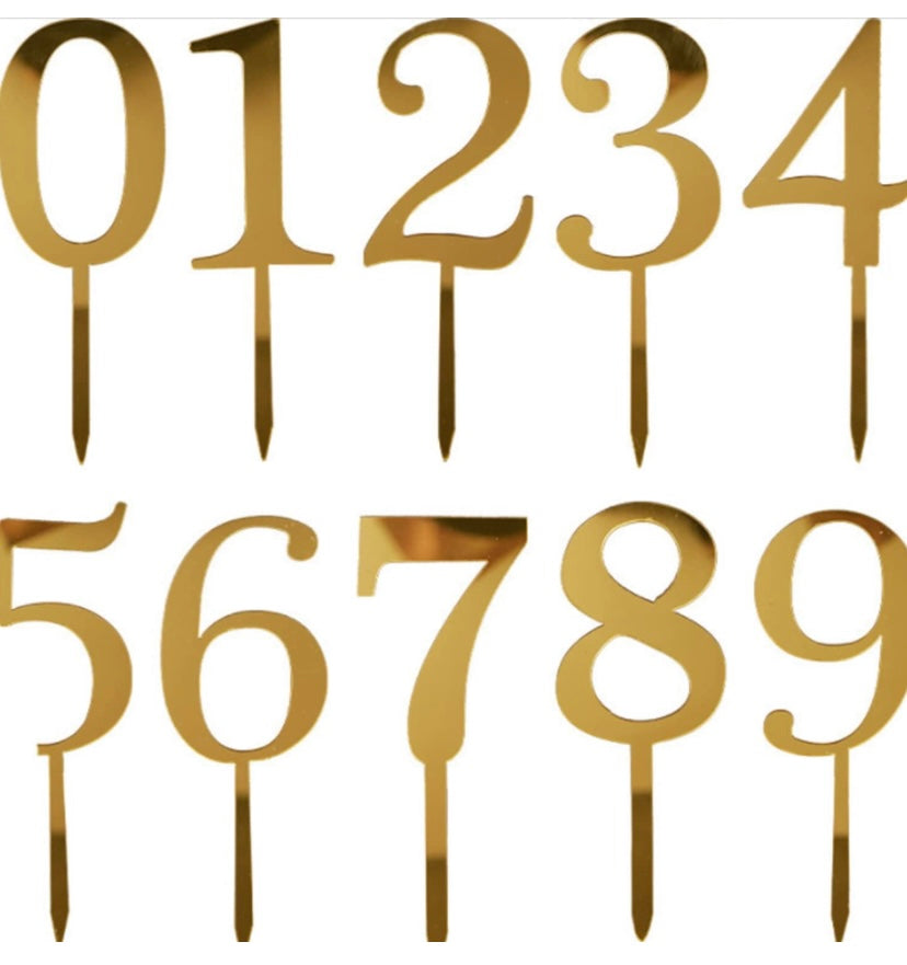 Number Toppers – Crafty Cake Shop
