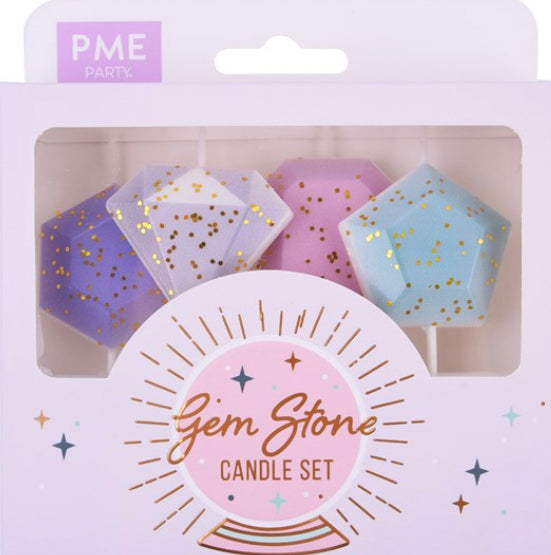 PME gem stone candle set