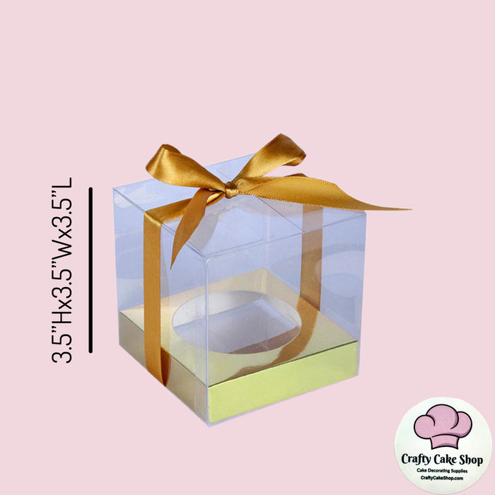 Single cupcake clear box-pack of 12