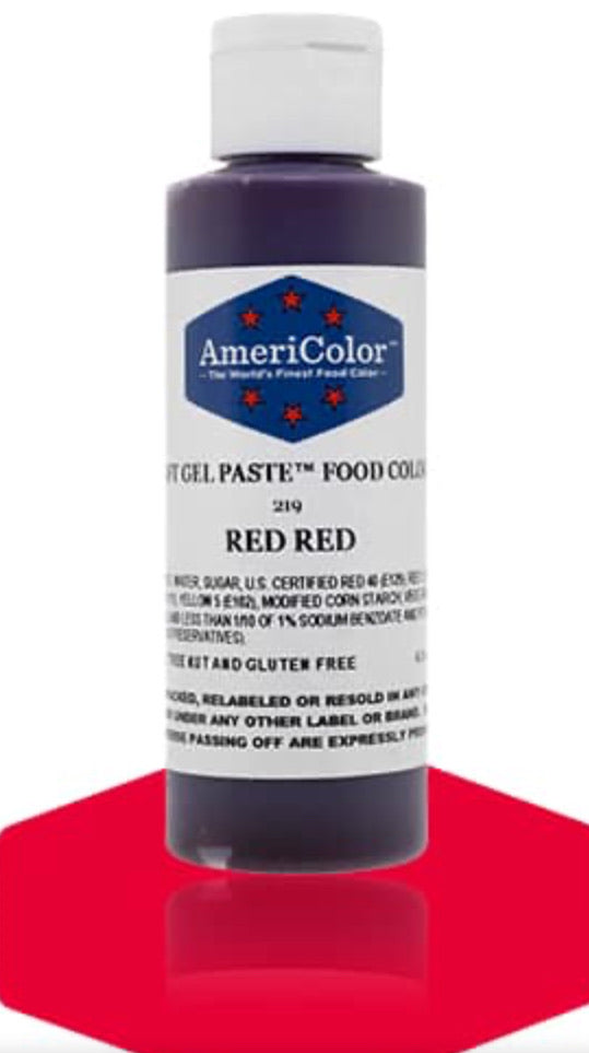 219 - Red Red Americolor softgel paste 4.5oz