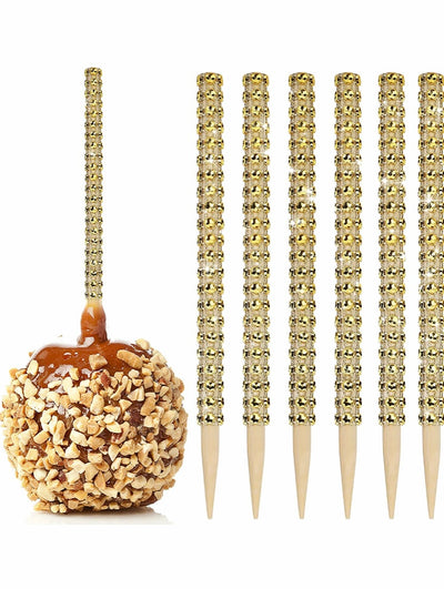 Gold Diamonds Mesh Candy Apple Skewers