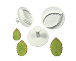 PME Veined rose leaf plunger cutter set