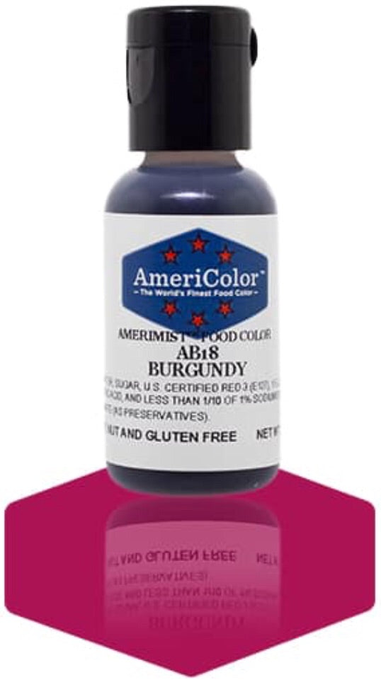 AB18-Burgundy Americolor Amerimist Food Color