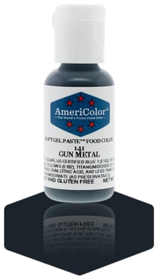 141-Gun Metal Americolor Softgel Food Color