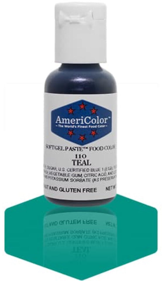 110-Teal AmeriColor Softgel Paste Food Color