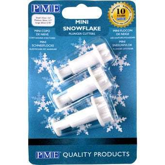 PME Mini snowflake plunge cutters 3 piece set
