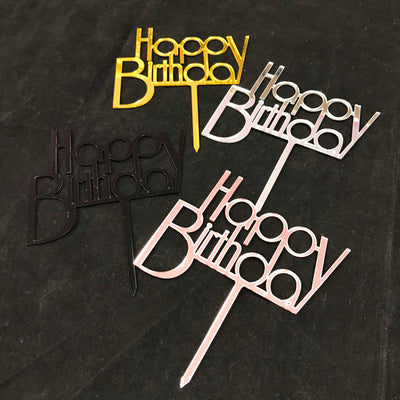 Gatsby Font Happy Birthday Topper