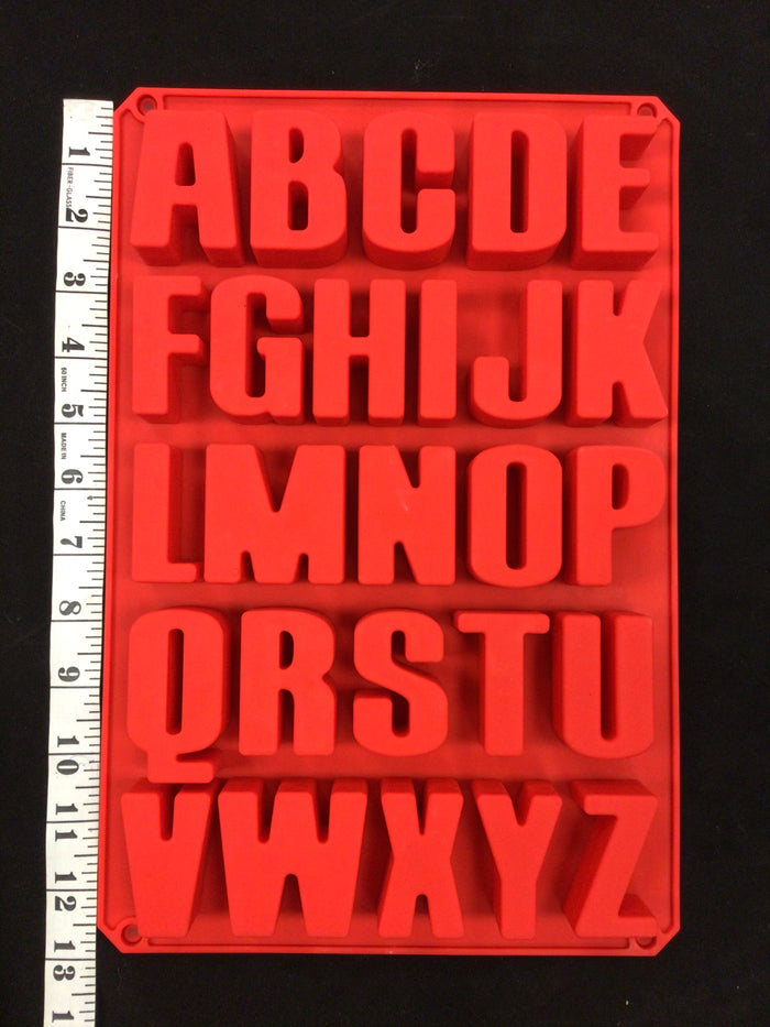 Big Alphabet Silicone Mold 13”