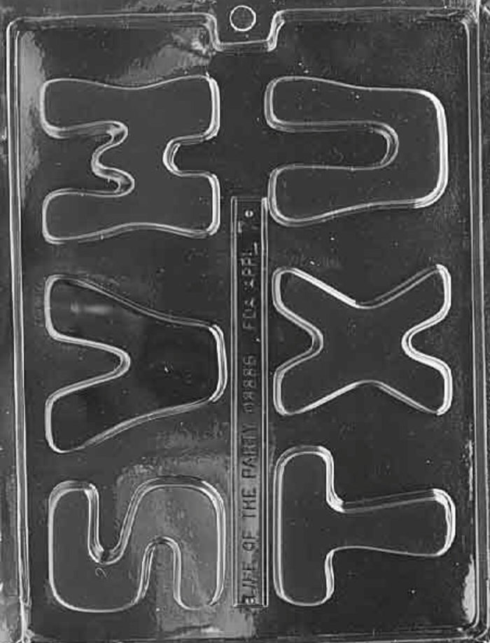 Letters “S-X” Chocolate Mold