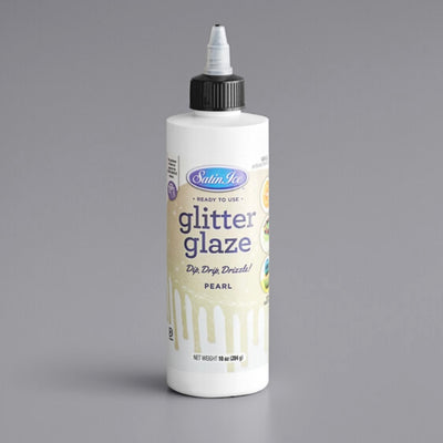 Satin Ice Glitter Glaze- Pearl