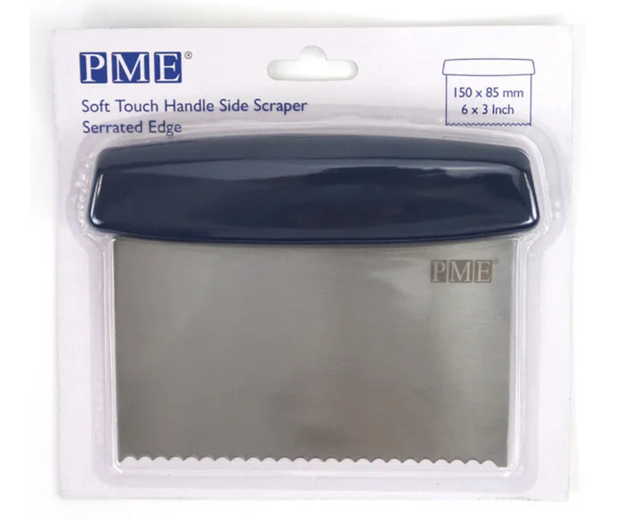 Pme soft touch handle side scraper serrated