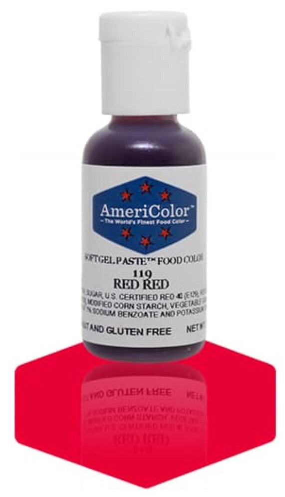 119-Red Red AmeriColor Softgel Paste Food Color