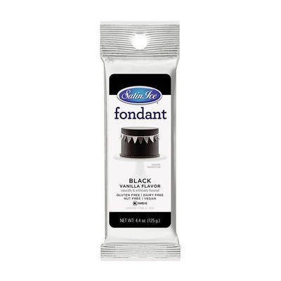 Satin Ice 4.4oz Black Fondant