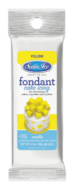Satin ice 4.4oz yellow fondant