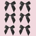 Satin bow No twist tie