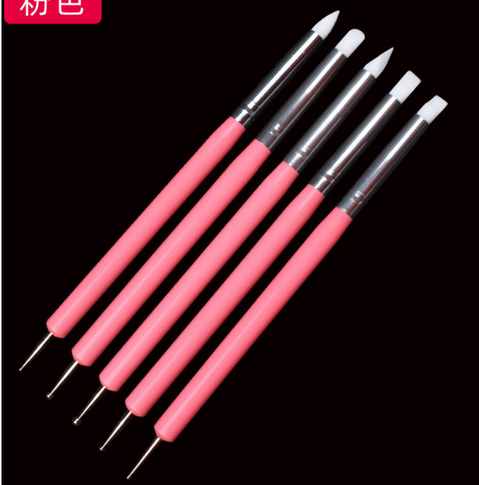2-Sided  silicone tip and dotting tool