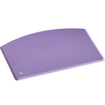Purple 5 1/2" x 3 3/4" plastic straight edge bowl scraper
